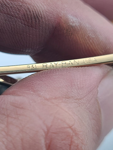 Rare 1970s 64/14mm VINTAGE B&L RAY BAN USA OUTDOORSMAN AVIATOR SUNGLASSES