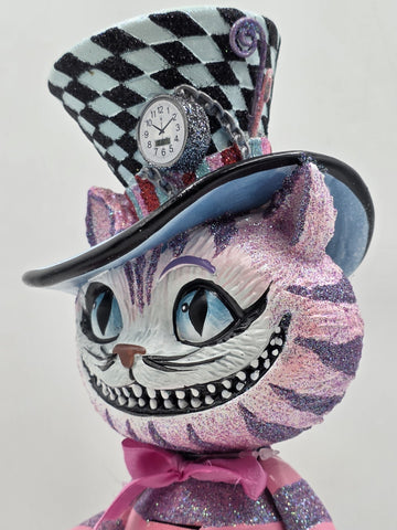 Kurt S. Adler HA0573 Hollywood Cheshire Cat Nutcracker, Multi-Colored, 15"