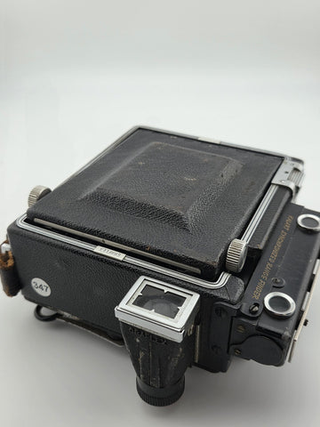 Graflex Crown Graphic 4x5 Camera Kodak Ektar 101mm f4.5 Flash Supermatic. Read.