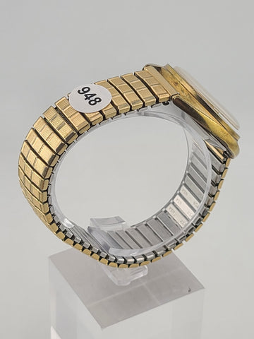 Waltham 17 Jewels Shock Resistant 1970's Watch Sunburst Mens Gold Plated. Read.