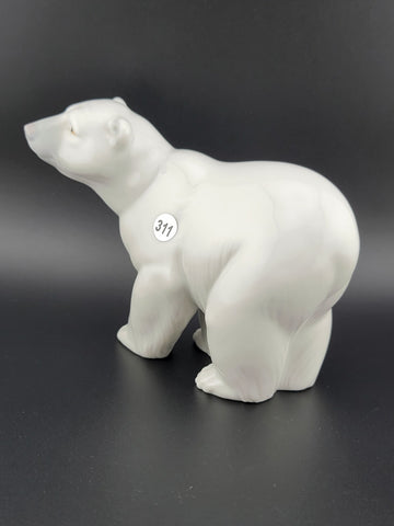 Vintage Lladro Daisa Polar Bear Porcelain Figurine Hand Made in Spain