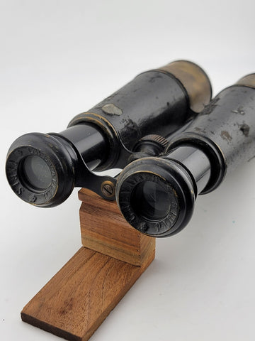 Antique WWI Chevalier Paris Large Expandable Binoculars. Good Overall Condition