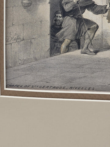 Chapel Of St. Gertrude 19th C British Lithograph Day & Son Queen’s Printer 20x16