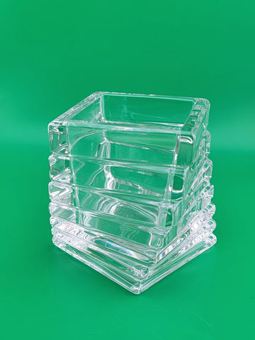Vtg ROSENTHAL Studio-Linie Crystal Turnus Geometric Vase/Candle Holder Germany