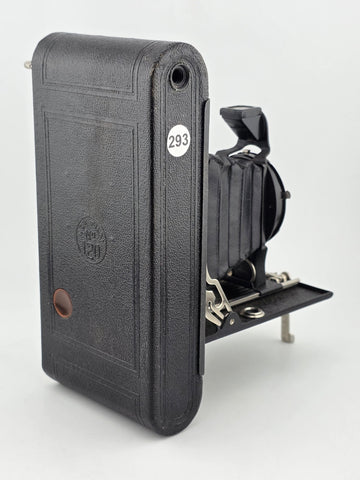 Antique Kodak No.2 Folding Cartridge Hawk-Eye Camera w/ Manual Vintage 120 Film
