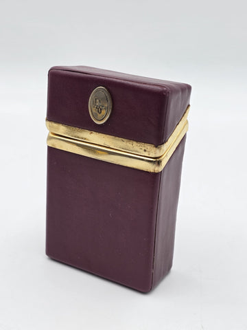 Rare Vintage Christian Dior Leather Monogram Cigarette Case Holder 1970s.