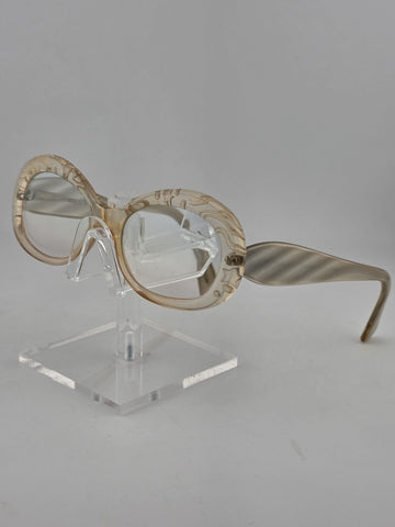 Vintage Jean Lafont Paris “Pacifique” Oval Light Shade glasses 42 France.