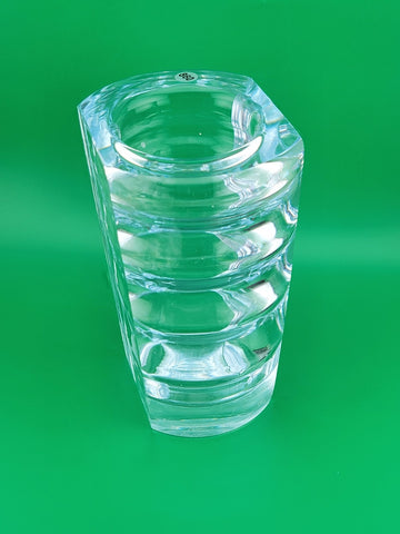 ORREFORS 1930s Edvin Ohrstrom Öhrström RARE Ribbed Optic Glass  Vase, Sweden