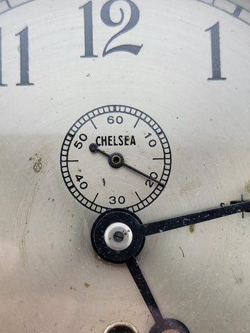 Rare Antique WW1 Chelsea Brass Ships Clock 6" Dial US. Navy Circa 1910. Working.