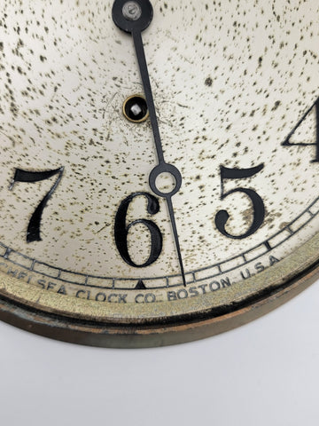 Rare Antique Large Chelsea Ships Clock 10” Brass. Good Condition. Sold As-is.