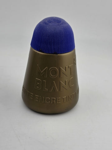 Lot Of Mont Blanc Vintage Inkwell & Ink Cartridge W Original Mont Blanc Box