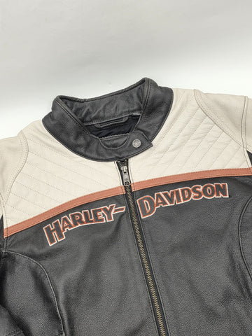Harley-Davidson® Women's Triple Vent Miss Enthusiast II Leather Jacket Size 2W.