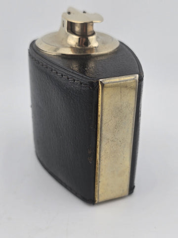 Rare Italian Mark Cross Leather Wrapped Vintage Table Lighter -Ronson. Untested