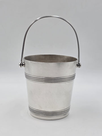 Vintage Christofle France Silverplate Art Deco Ice Bucket Wine Cooler Insert