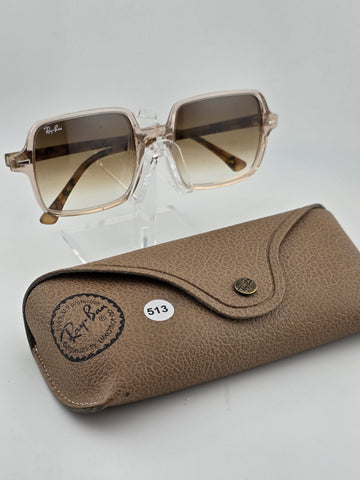 Vtg RAY-BAN RB 1973 1281/51 CLEAR PINK GRADIENT AUTHENTIC FRAME SUNGLASSES 53-20