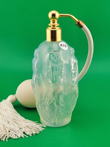 Vintahe Sabino Opalescent Gaite Nude Dancing Ladies Perfume Bottle W Atomizer