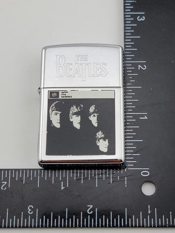 Zippo Lighter The Beatles - John Lennon, Paul McCartney, George & Ringo. Works.