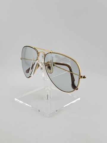 Vtg 1960's 58[]14mm VINTAGE B&L RAY-BAN ARISTA PHOTOCHROMIC AVIATOR SUNGLASSES