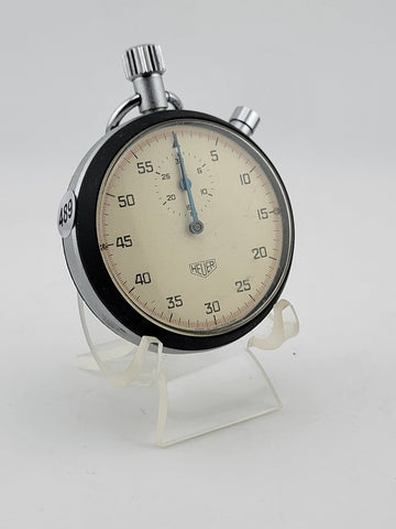 Rare Heuer Split-Second Chronograph 1/100 Minute Vintage Excellent Condition