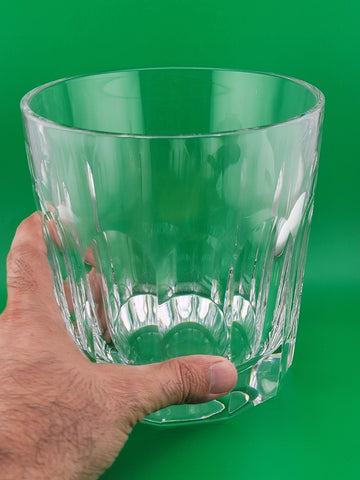Beautiful Vintage Ralph Lauren Cut Crystal Ice Bucket TT. 6.5 Inch High.