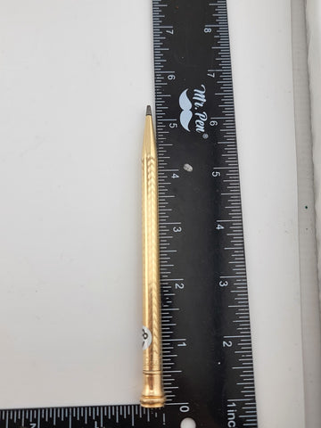 Antique English Victorian 14K Gold Filled Propelling Pencil Engraved 1927.