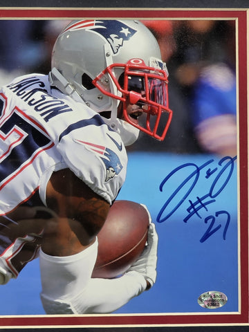J.C. Jackson Signed 8x10 Photo Framed Patriots Auto JSA COA Super Bowl Champ