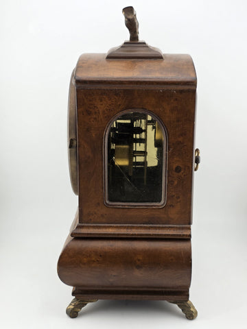 Vintage Warmink WUBA Mantel Shelf Dutch clock 8 day table Hermle striking. Works