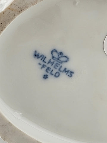 Antique 19th C Wilhelms-Feld Shepherd Children With Sheep Porcelain Figurine.