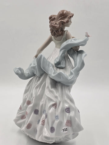 Vintage Lladro Porcelain Figurine "Summer Serenade," # 6193. retired 2004