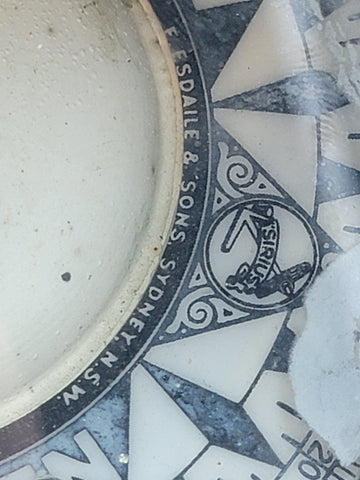 1800's "E. Esdaile & Sons Sydney" SHIP'S BINNACLE Illuminated COMPASS Nautical