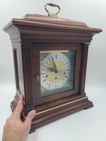 Howard Miller Thomas Tompion Mantel Clock 612436 Windsor Cherry. Works Great.