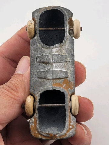 Rare Set Of 3 Antique 1930's Barclay Manoil Armored Cars & Anti-Tank Gun Cars.