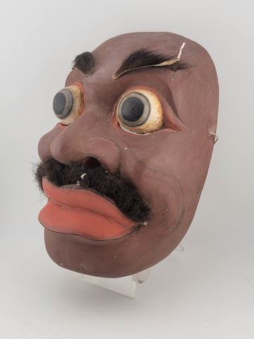 Antique Balinese Carved Wooden Dance Mask. beautiful collection & display piece