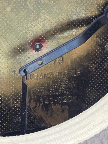 Vtg Franz Hermle 340-020 Mantel Clock W Germany 8-Day Westminster Chime Working.