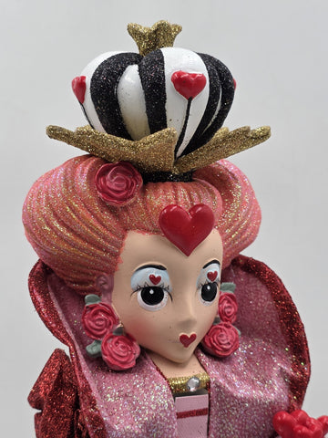 Kurt Adler Hollywood Nutcracker Alice In Wonderland Queen Of Hearts HA0519 17.5"