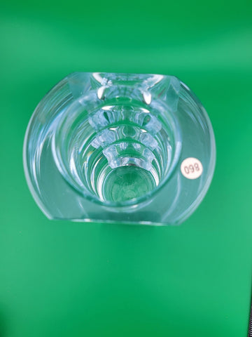 ORREFORS 1930s Edvin Ohrstrom Öhrström RARE Ribbed Optic Glass  Vase, Sweden