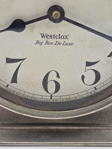 Antique 1927  Westclox  Big Ben Deluxe Alarm Clock Stock Market Crash Special VG