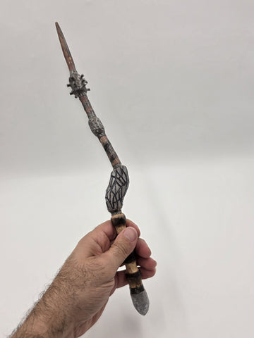 Set Of 2 Rare One Of A Kind Handmade Wooden Magic Wand Fantasy Staff Cosplay.