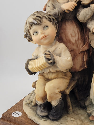 Vintage Giuseppe Armani LE Capodimonte Sculpture, 4 Children Playing Instruments
