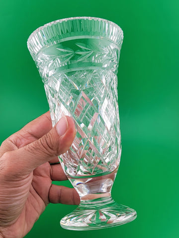Vintage Waterford Crystal Retired Glandore 7" Vase Made In Ireland