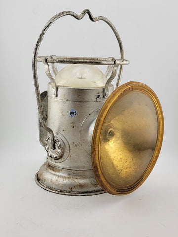 Railroad Coal Miner's Lantern Lamp-Delta Electric Co. Powerlite C 1950. Untested