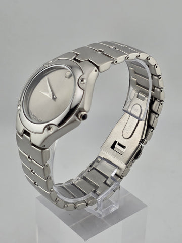 Movado Swiss Quartz 86.A1.816.2 Stainless Steel Museum Dial Men’s Watch. Running
