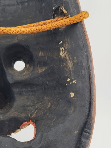 Yamanba mask, solitary old Man, nôh theater demon Hand Carved Wood & Dry Lacquer