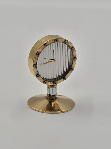 Ultra Rare Vintage Bernard Richards Paris France Luxury Desk Clock Original Box