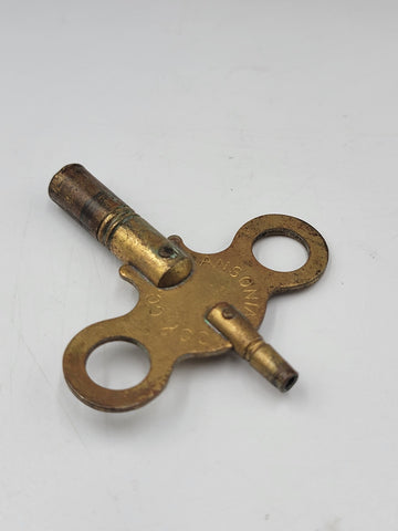 RARE ANTIQUE 19TH C ANSONIA HAND PAINTED PORCELAIN MANTLE CLOCK - WORKS. READ.