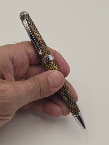 Cross Torero Desert Diamondback Leather, Ballpoint Pen, with Chrome Appointments