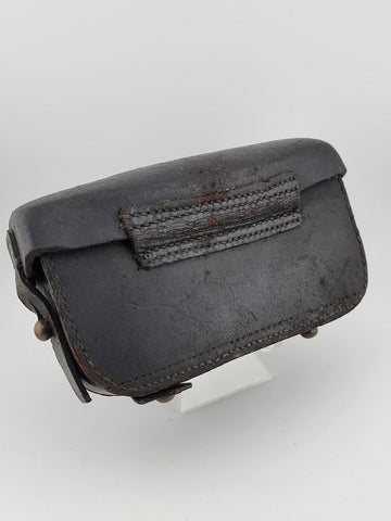Private: Antique 1876 Indian Wars 120R Leather Cartridge / Ammo Pouch Arsenal