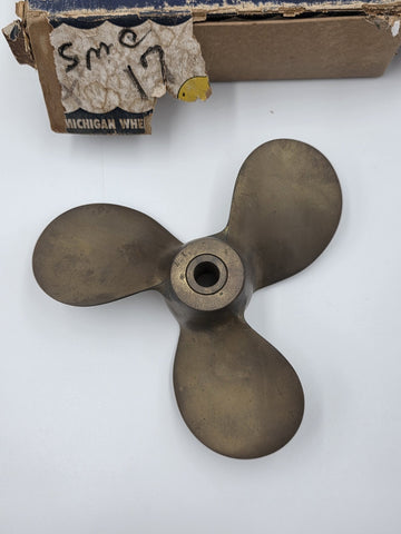 Rare Vintage NIB Michigan Wheel SMC-17 Bronze 3 Blade Boat Propeller w/ Box
