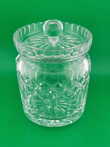 Vintage Waterford Crystal Lismore Lidded Biscuit Barrel Jar Canister Ireland