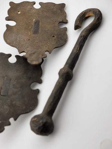 Rare Antique 18 Century Spanish Bronze Door Lock. Heavy Metal. Good Condition.
